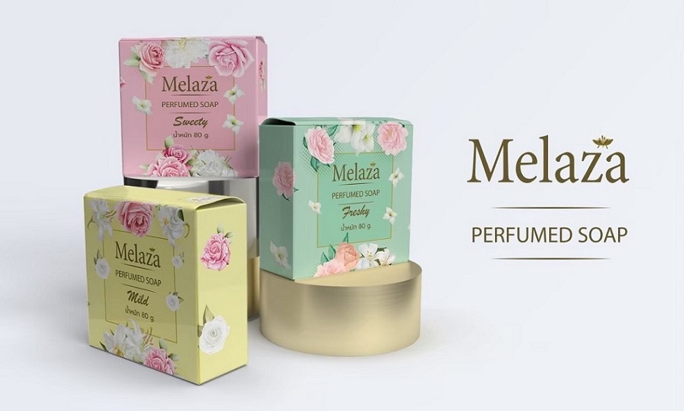Melaza เสน่ห์ที่คุณสร้างได้ Melaza Perfumed Soap สบู่น้ำหอม หัวน้ำหอมนำเข้าจากฝรั่งเศส หอมติดผิว
